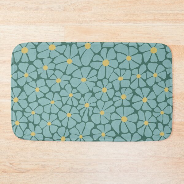 Item preview, Teal and Yellow Floral Cluster Design designed and sold by Elisabeth Coelfen.