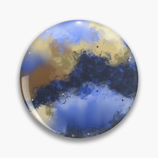 Item preview, Mr. Blue Sky - Blue Yellow Brown Abstract designed and sold by Joey Santiago.
