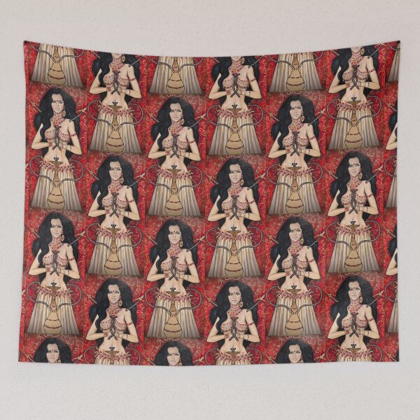 Item preview, Belly dancer shisha surrealist art designed and sold by La Loca.