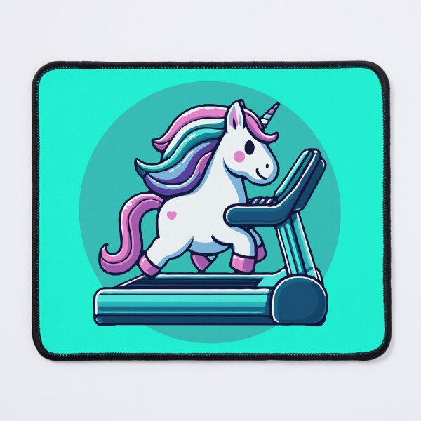 Item preview, Unicorn Gym | Unicorn On A Running Machine designed and sold by McThingummy.