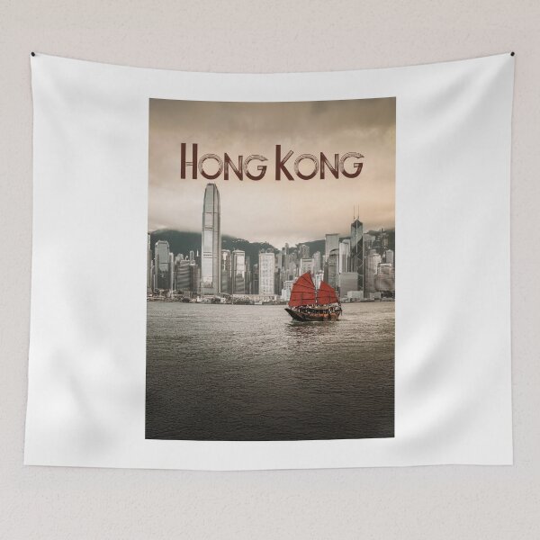 Item preview, Vintage Travel Poster Classic View of Hong Kong – Minimalist Retro Art for Travel Lovers designed and sold by pod24.