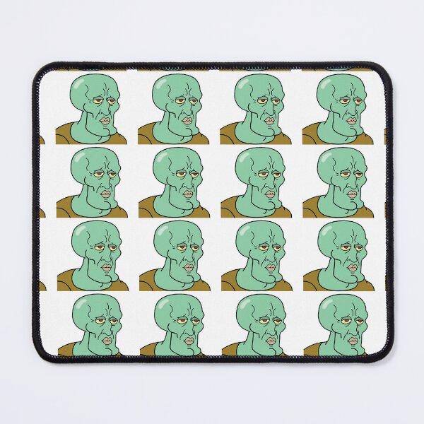 Item preview, Handsome Squidward Meme Print designed and sold by Endless-mind.