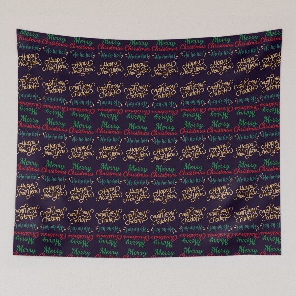 Item preview,  Christmas Throw Blankets and  happy new year text Design | Holiday Season | Blanket Throw pillow  designed and sold by DecorFolks.