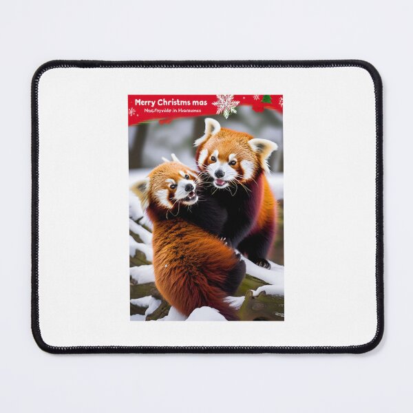 Item preview, Red panda Merry Christmas memes designed and sold by ShopTwentyFour.