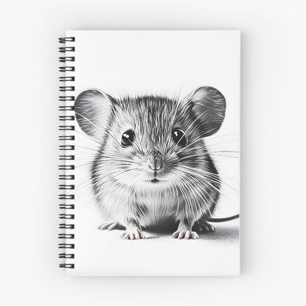 Item preview, Black and White Mouse Pencil Drawing designed and sold by Pencil-Art.