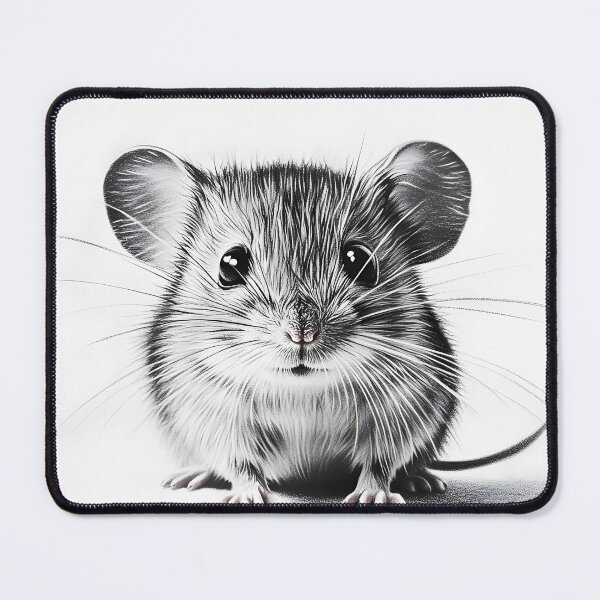 Item preview, Black and White Mouse Pencil Drawing designed and sold by Pencil-Art.
