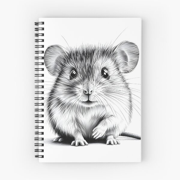 Item preview, Black and White Mouse Pencil Drawing designed and sold by Pencil-Art.
