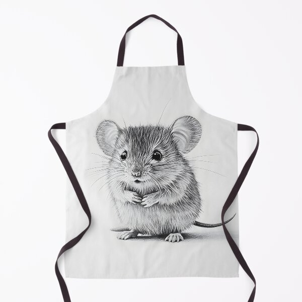 Item preview, Black and White Mouse Pencil Drawing designed and sold by Pencil-Art.