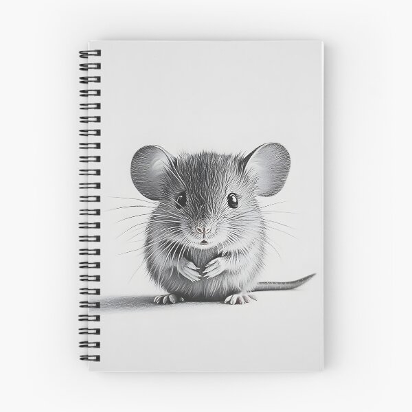 Item preview, Black and White Mouse Pencil Drawing designed and sold by Pencil-Art.
