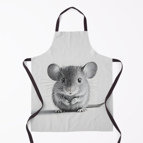 Item preview, Black and White Mouse Pencil Drawing designed and sold by Pencil-Art.