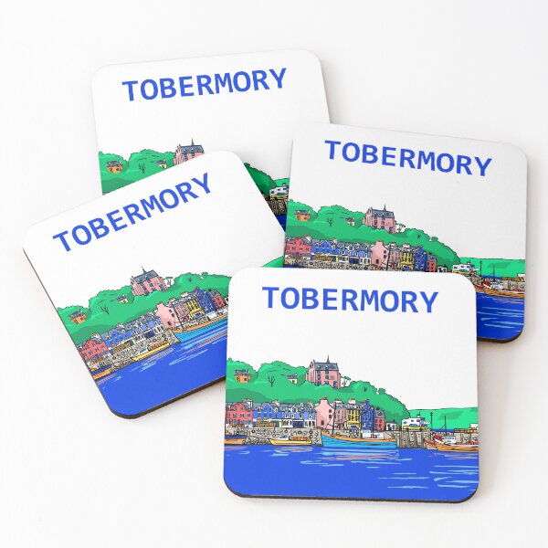 Item preview, Tobermory, Isle of Mull, Scotland designed and sold by Traveldrawings.