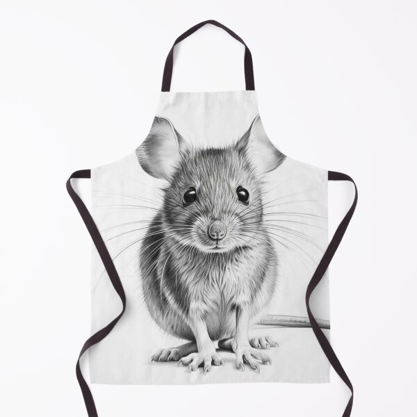 Item preview, Black and White Mouse Pencil Drawing designed and sold by Pencil-Art.