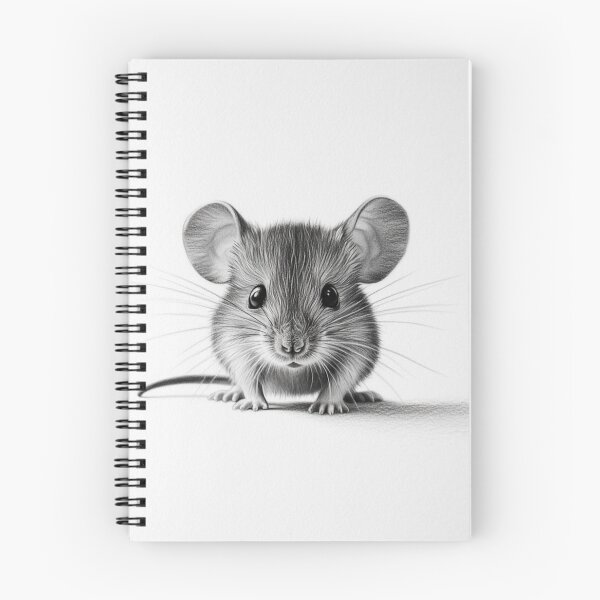Item preview, Black and White Mouse Pencil Drawing designed and sold by Pencil-Art.