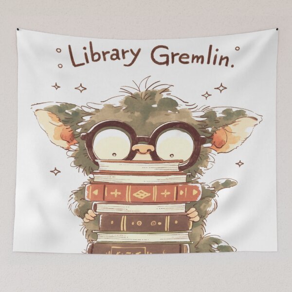 Artikelvorschau, Bibliotheksgremlin entworfen und verkauft von Nowshin Tasnim.