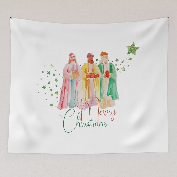 Item preview, The Three Wise Men wish you a Merry Christmas! The Star of Bethlehem Guides the Way. designed and sold by FreeSoulLab.