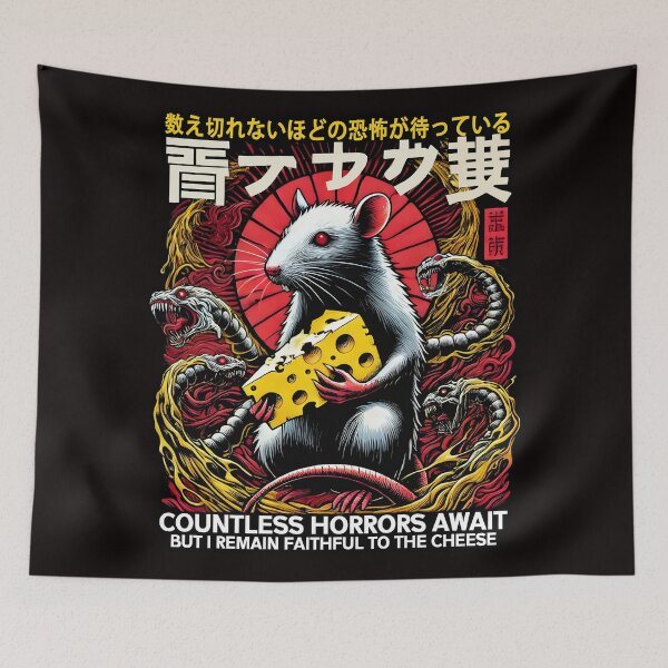 Item preview, Japanese Horror Rat Retro Countless Horrors Await designed and sold by DrawHandArt.