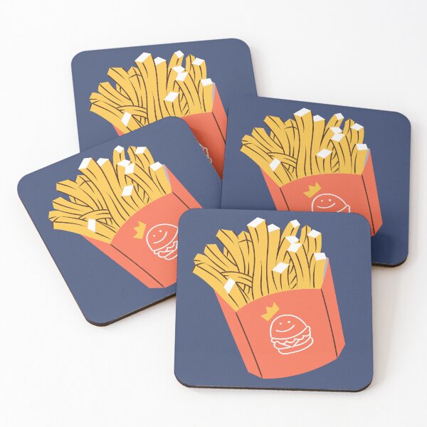 Item preview, Fries Food Digital Design Dark Blue designed and sold by SimplyPsycho.