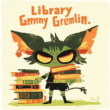 Artwork thumbnail, Library Gremlin by Quirkyaesthetics
