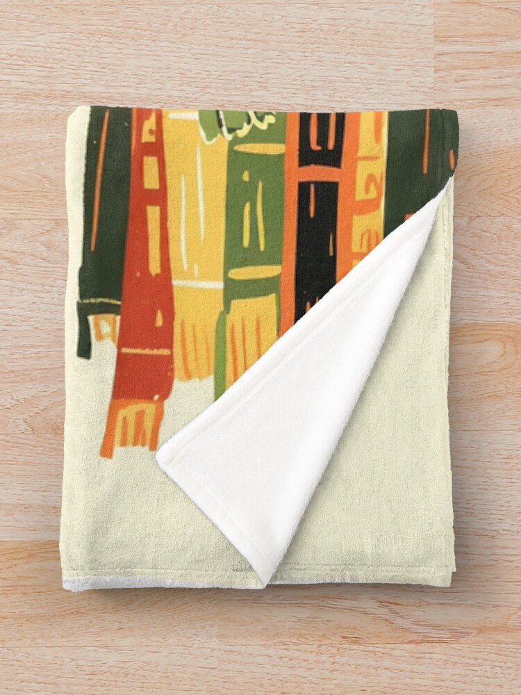 Thumbnail 3 of 6, Throw Blanket, Library Gremlin designed and sold by Introvertedself.