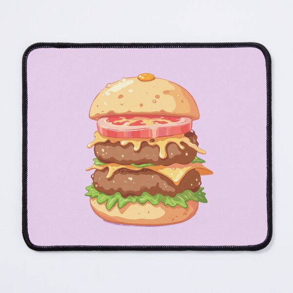 Item preview, Kawaii Burger Bliss: Lavender Dream Stack designed and sold by ChibiFortune.