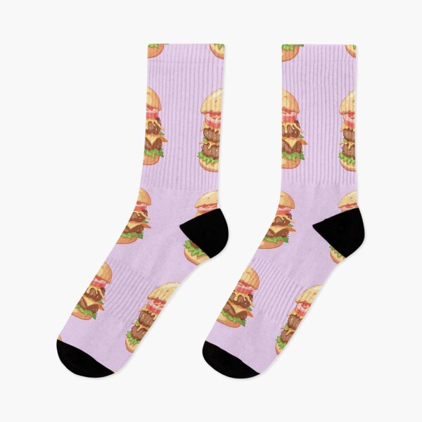 Item preview, Kawaii Burger Bliss: Lavender Dream Stack designed and sold by ChibiFortune.