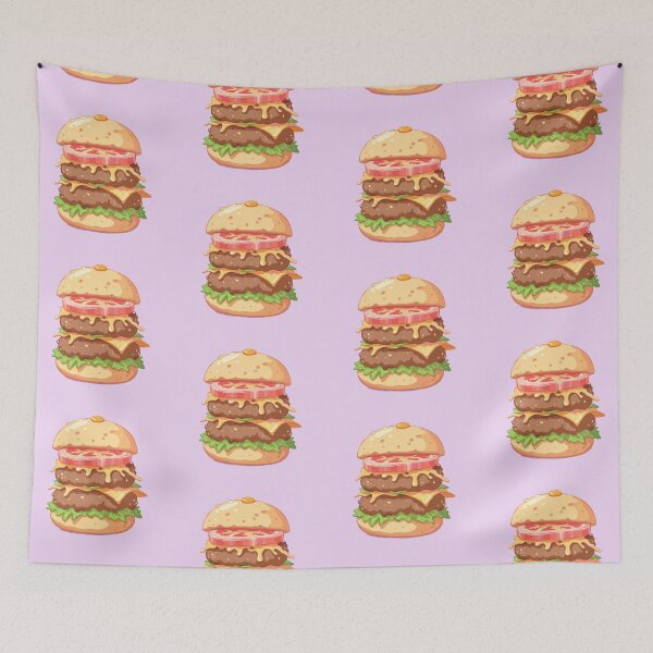 Item preview, Kawaii Burger Bliss: Lavender Dream Stack designed and sold by ChibiFortune.