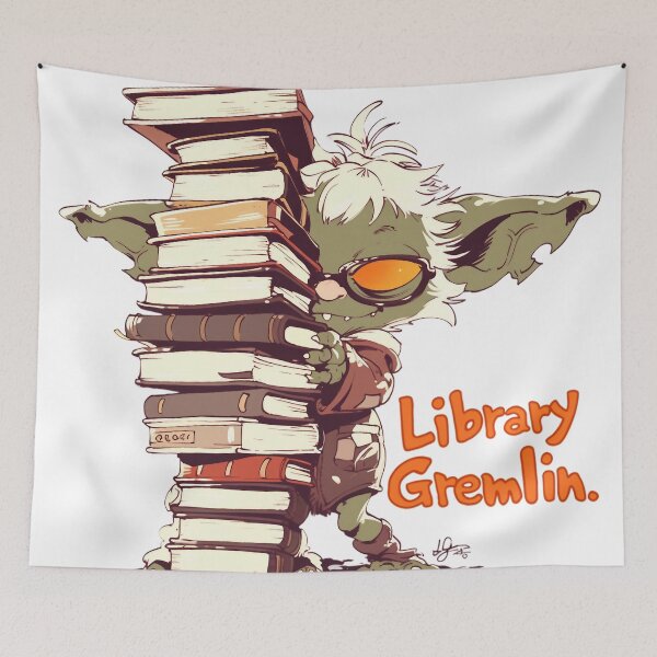 Artikelvorschau, Bibliotheksgremlin entworfen und verkauft von Nowshin Tasnim.