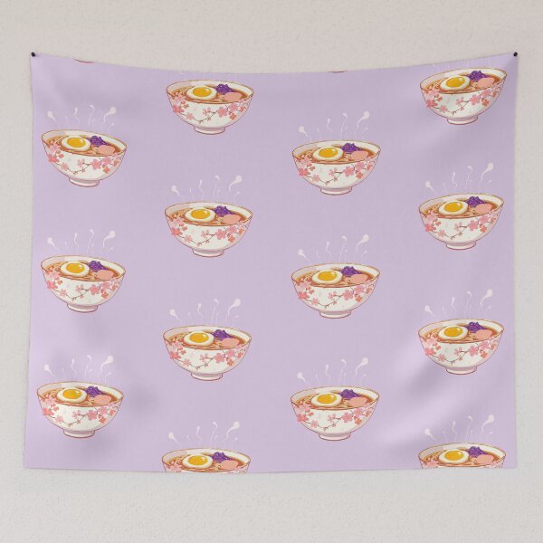 Item preview, Blossoming Ramen Delight: Kawaii Dream Bowl designed and sold by ChibiFortune.