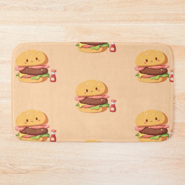 Item preview, Smileys & Burger Delight: Kawaii Cheeseburger Bliss designed and sold by ChibiFortune.