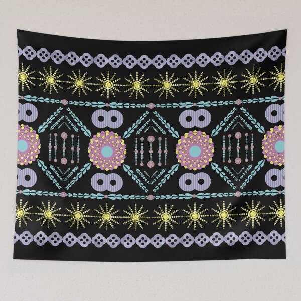 Item preview, Ethnic geometric pattern pillowcase designed and sold by Neungchubby.