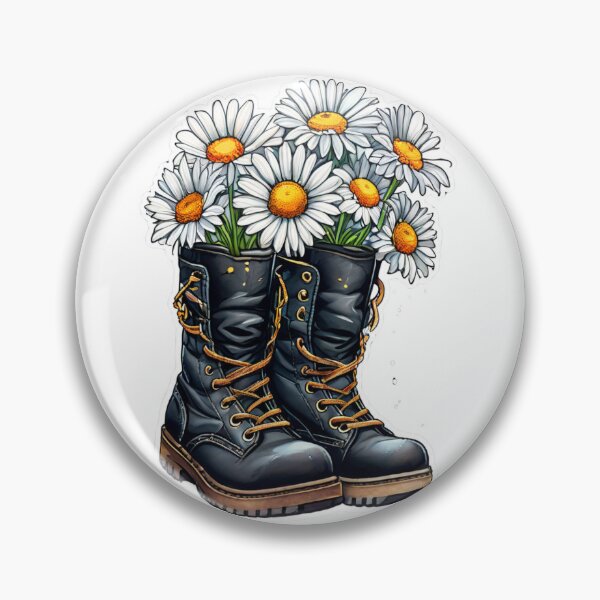 Item preview, Wildflower Warrior Boots: A Watercolor Illustration of Strength and Beauty designed and sold by Bohospiritart.