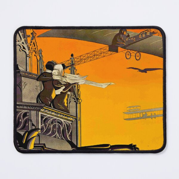 Item preview, Aviation Caen France Vintage 1910 Flying Show Advertising Print designed and sold by posterbobs.