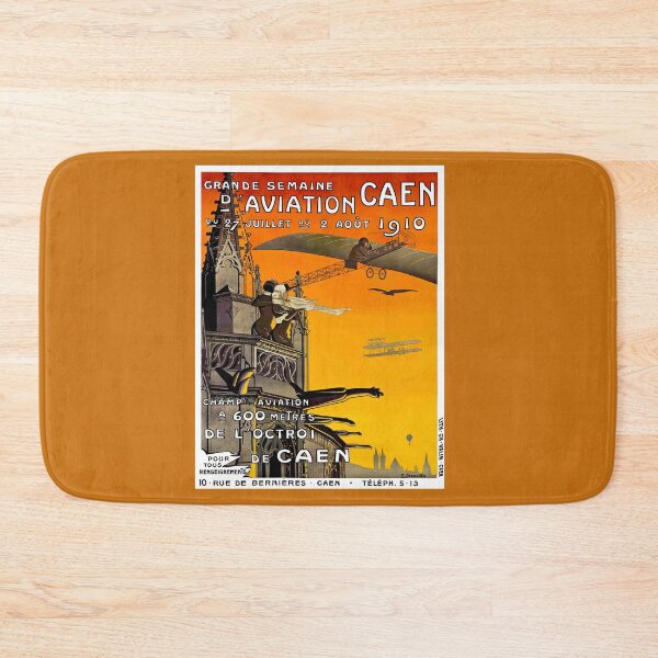 Item preview, Aviation Caen France Vintage 1910 Flying Show Advertising Print designed and sold by posterbobs.