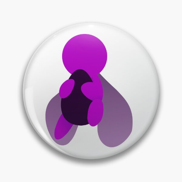 Item preview, alan becker purple inkscape designed and sold by FallenAngelSalt.