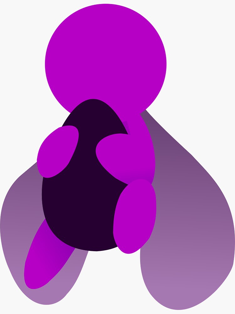 "alan becker purple inkscape" Sticker for Sale by FallenAngelSalt ...