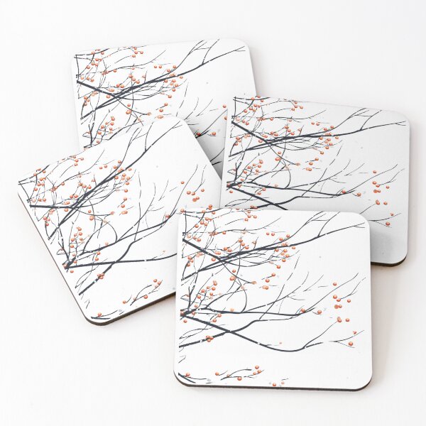 Item preview, Bare Winter Branches with Snowflakes | Minimalist Winter Vector Art designed and sold by gk-creations.