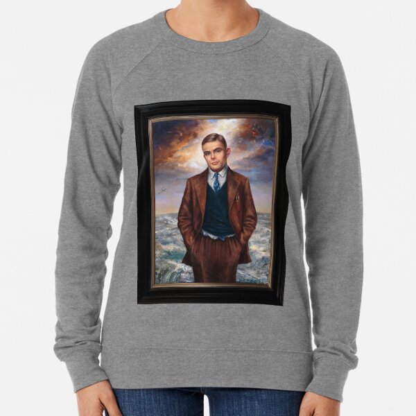 "Alan Turing" by Maxime Xavier Lightweight Sweatshirt