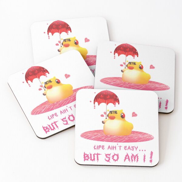 Item preview, LIfe ain't easy, BUT SO AM I! Duckie with text designed and sold by FaniaKatz.