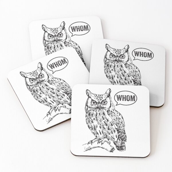 Item preview, Grammar Owl Whom designed and sold by TonySpencer.