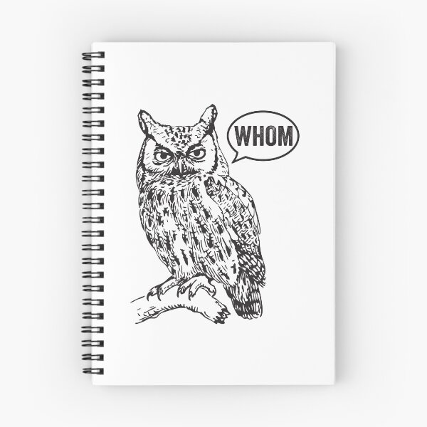 Item preview, Grammar Owl Whom designed and sold by TonySpencer.