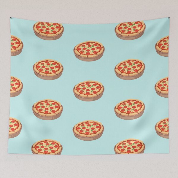 Item preview, Kawaii Pizza Delight: A Tomatoey Taste of Joy designed and sold by ShroomForge.