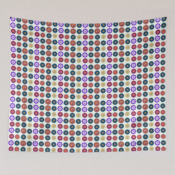 Item preview, Unique and trendy Embrace Tradition with Our Indian Art Design Mix-up Decor best for throw blanket and pillow designed and sold by DecorFolks.