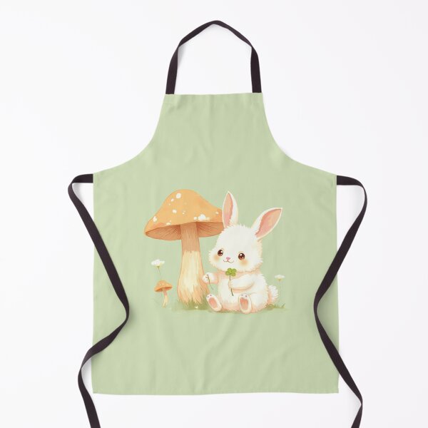Item preview, Fluffy Friendship: Bunny & Mushroom in a Kawaii Garden designed and sold by ShroomForge.