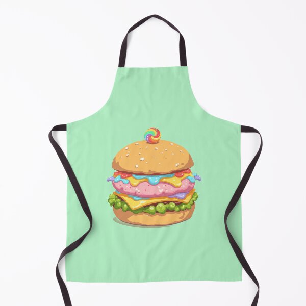 Item preview, Rainbow Burger Bliss: Kawaii-Style Cuteness designed and sold by ShroomForge.