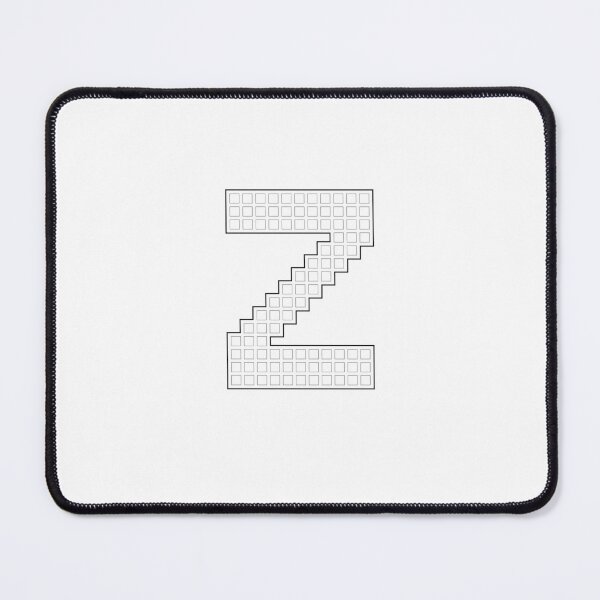 Item preview, Uppercase Z -  White Pixel Block Character designed and sold by PixelGlyphs.