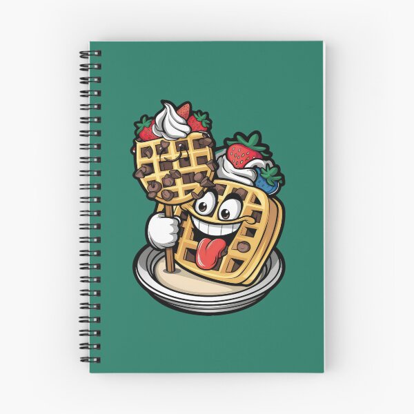 Item preview, Cheerful waffle with fruit and whipped cream. designed and sold by MyHappyArtShop.