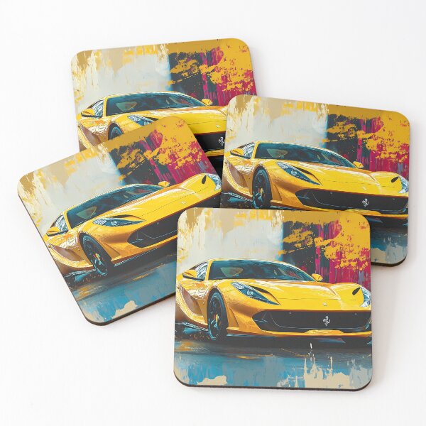 Item preview, Yellow Ferrari 812 Superfast designed and sold by AutoPopStudio.