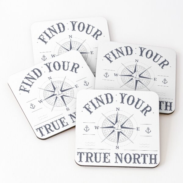 Item preview, Find Your True North Compass Nautical Design designed and sold by Pastel-Pulse.
