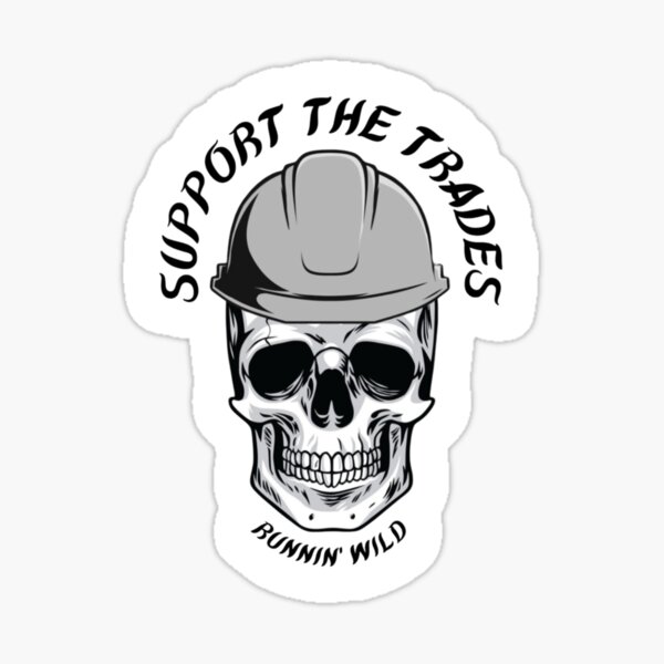 Item preview, Support The Trades Sticker designed and sold by Jaynell.