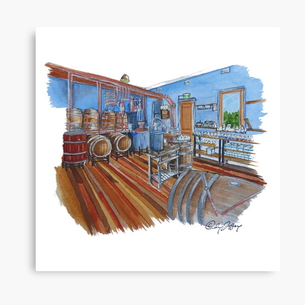 Item preview, Tydvill Hotel Broken Hill Gin Distillery designed and sold by CindyJeffrey Art.